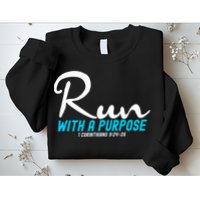 1 Corinthians 924 26 Run With A Purpose Sweatshirt