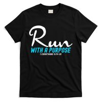 1 Corinthians 924 26 Run With A Purpose T-Shirt