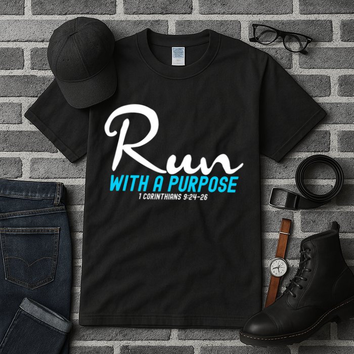 1 Corinthians 924 26 Run With A Purpose Tall T-Shirt