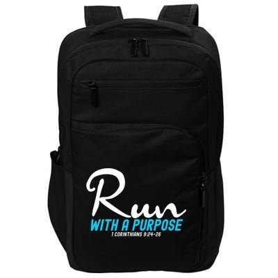 1 Corinthians 924 26 Run With A Purpose Impact Tech Backpack
