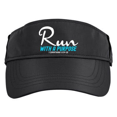 1 Corinthians 924 26 Run With A Purpose Adult Drive Performance Visor