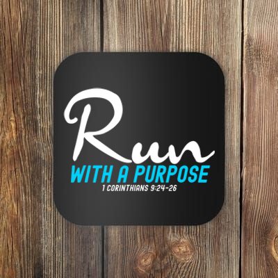 1 Corinthians 924 26 Run With A Purpose Coaster