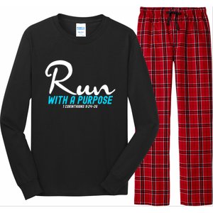 1 Corinthians 924 26 Run With A Purpose Long Sleeve Pajama Set