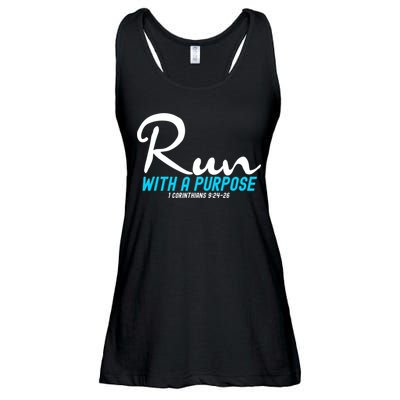 1 Corinthians 924 26 Run With A Purpose Ladies Essential Flowy Tank