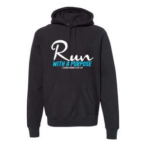 1 Corinthians 924 26 Run With A Purpose Premium Hoodie