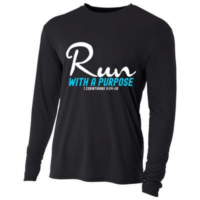1 Corinthians 924 26 Run With A Purpose Cooling Performance Long Sleeve Crew