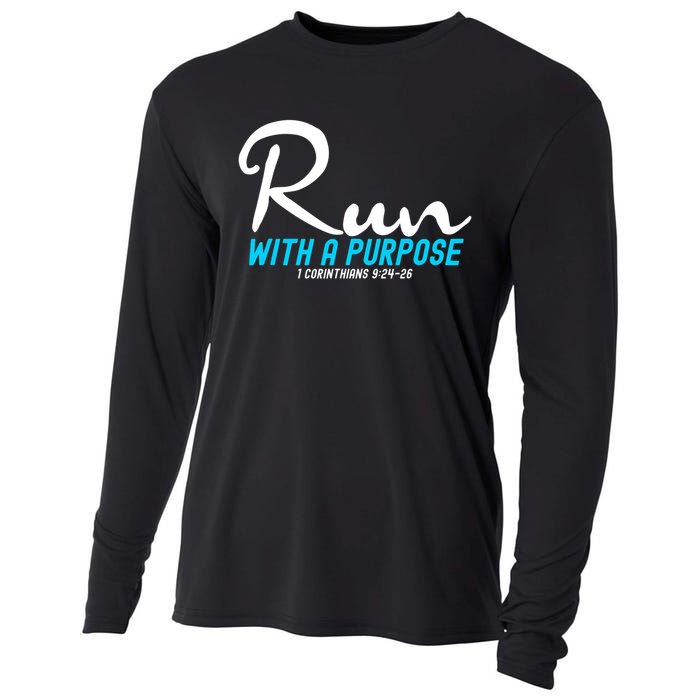 1 Corinthians 924 26 Run With A Purpose Cooling Performance Long Sleeve Crew