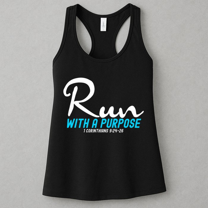 1 Corinthians 924 26 Run With A Purpose Womens Tank Top