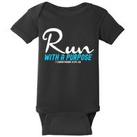 1 Corinthians 924 26 Run With A Purpose Baby Bodysuit