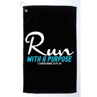 1 Corinthians 924 26 Run With A Purpose Golf Towel
