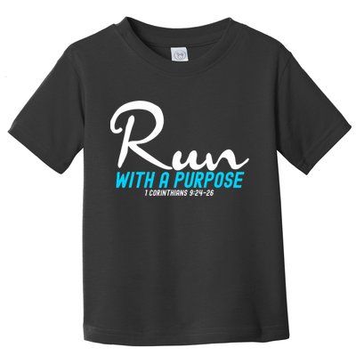 1 Corinthians 924 26 Run With A Purpose Toddler T-Shirt