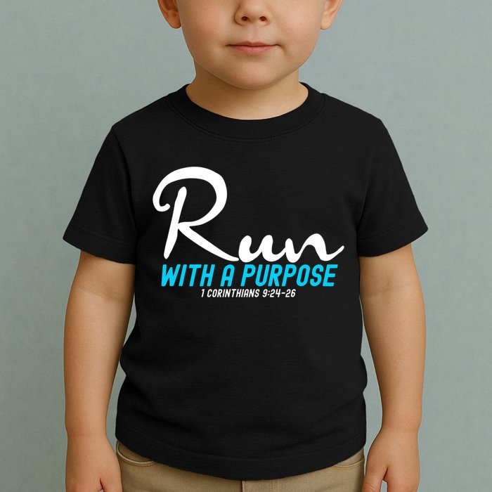 1 Corinthians 924 26 Run With A Purpose Toddler T-Shirt
