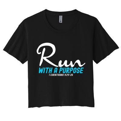 1 Corinthians 924 26 Run With A Purpose Crop Top