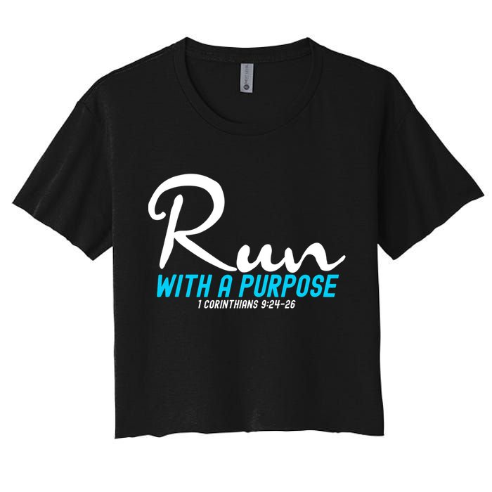1 Corinthians 924 26 Run With A Purpose Crop Top