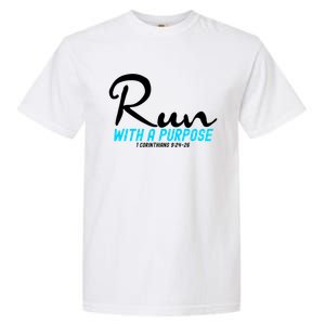 1 Corinthians 924 26 Run With A Purpose Garment-Dyed Heavyweight T-Shirt