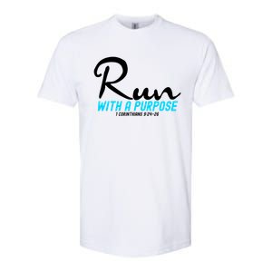 1 Corinthians 924 26 Run With A Purpose Softstyle CVC T-Shirt