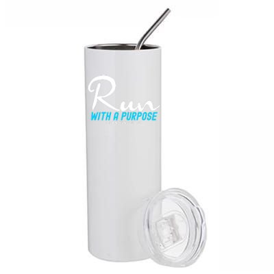 1 Corinthians 924 26 Run With A Purpose Stainless Steel Tumbler