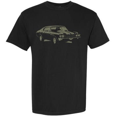 1970 Classic America Ss Muscle Car Garment-Dyed Heavyweight T-Shirt