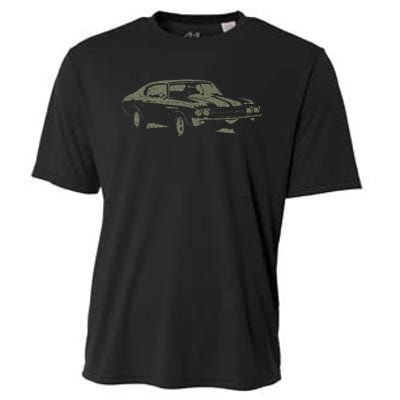 1970 Classic America Ss Muscle Car Cooling Performance Crew T-Shirt