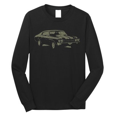 1970 Classic America Ss Muscle Car Long Sleeve Shirt