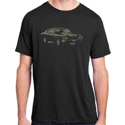 1970 Classic America Ss Muscle Car Adult ChromaSoft Performance T-Shirt