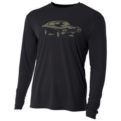 1970 Classic America Ss Muscle Car Cooling Performance Long Sleeve Crew