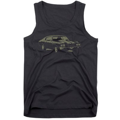 1970 Classic America Ss Muscle Car Tank Top