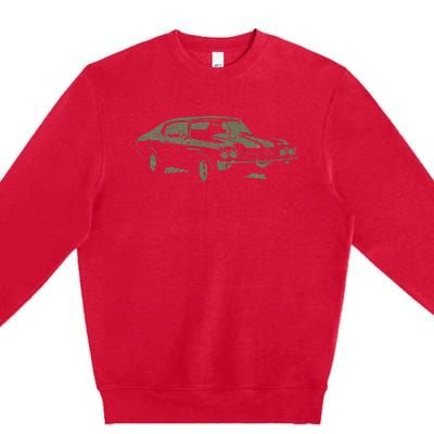 1970 Classic America Ss Muscle Car Premium Crewneck Sweatshirt