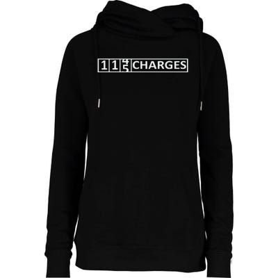 115 Charges Banner Womens Funnel Neck Pullover Hood