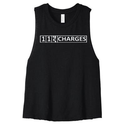 115 Charges Banner Women's Racerback Cropped Tank