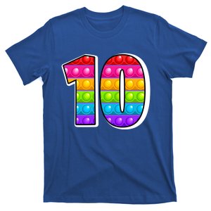 10 Cutest Capital Number10 Alphabet Funny Poppin Pop It Gift T-Shirt