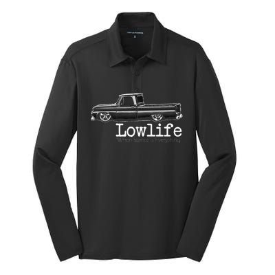 10 Classic C10 Truck Lowlife Stance Is Everything Silk Touch Performance Long Sleeve Polo