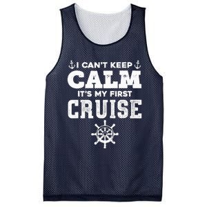 1st Cruise CanT Keep Calm ItS My First Cruise Mesh Reversible Basketball Jersey Tank