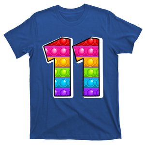 11 Cutest Capital Number Alphabet Funny Poppin Pop It Funny Gift T-Shirt