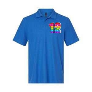 12 Cutest Capital Number12 Alphabet Funny Poppin Pop It Great Gift Softstyle Adult Sport Polo