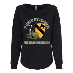 1st Cavalry Division Vietnam Veteran Uh1 Gunship Veteran Day Gift Womens California Wash Sweatshirt