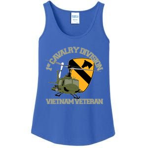 1st Cavalry Division Vietnam Veteran Uh1 Gunship Veteran Day Gift Ladies Essential Tank