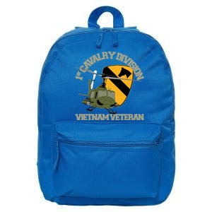 1st Cavalry Division Vietnam Veteran Uh1 Gunship Veteran Day Gift 16 in Basic Backpack