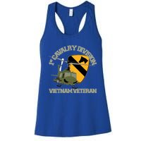 1st Cavalry Division Vietnam Veteran Uh1 Gunship Veteran Day Gift Women's Racerback Tank