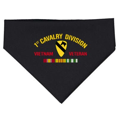 1st Cavalry Division Vietnam Veteran 1st Air Cav In Vietnam USA-Made Doggie Bandana