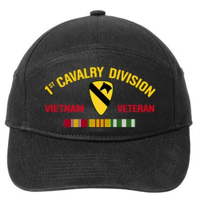 1st Cavalry Division Vietnam Veteran 1st Air Cav In Vietnam 7-Panel Snapback Hat