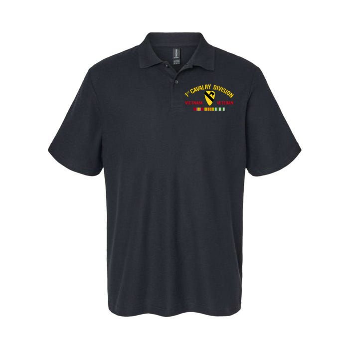 1st Cavalry Division Vietnam Veteran 1st Air Cav In Vietnam Softstyle Adult Sport Polo