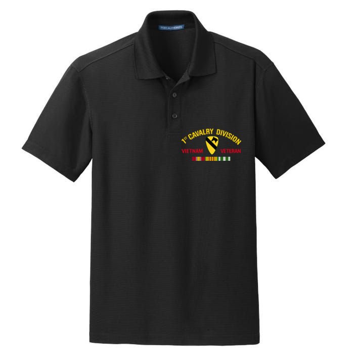 1st Cavalry Division Vietnam Veteran 1st Air Cav In Vietnam Dry Zone Grid Polo