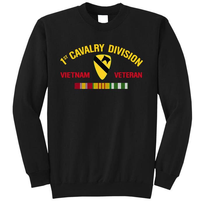 1st Cavalry Division Vietnam Veteran 1st Air Cav In Vietnam Tall Sweatshirt