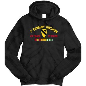 1st Cavalry Division Vietnam Veteran 1st Air Cav In Vietnam Tie Dye Hoodie