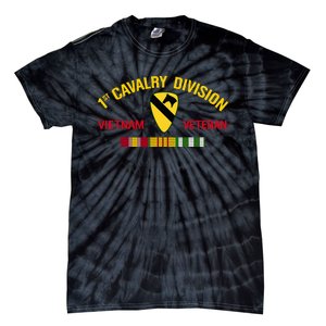 1st Cavalry Division Vietnam Veteran 1st Air Cav In Vietnam Tie-Dye T-Shirt