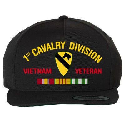 1st Cavalry Division Vietnam Veteran 1st Air Cav In Vietnam Wool Snapback Cap