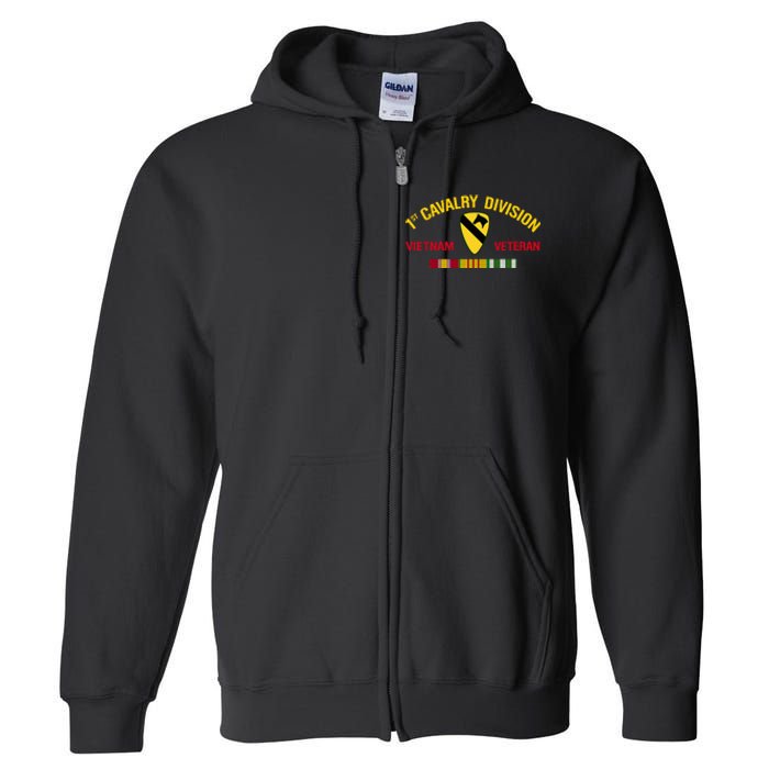 1st Cavalry Division Vietnam Veteran 1st Air Cav In Vietnam Full Zip Hoodie