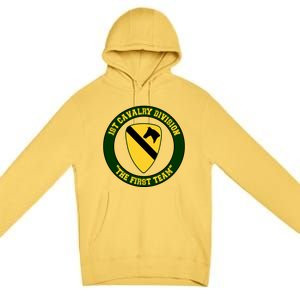 1st Cavalry Division Veteran Always A Soldier Military Xmas Premium Pullover Hoodie