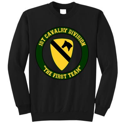 1st Cavalry Division Veteran Always A Soldier Military Xmas Sweatshirt